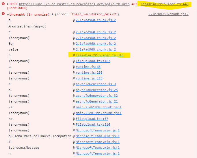 [BUG] TeamsMsal2Provider - unable to determine if sso token exchange ...