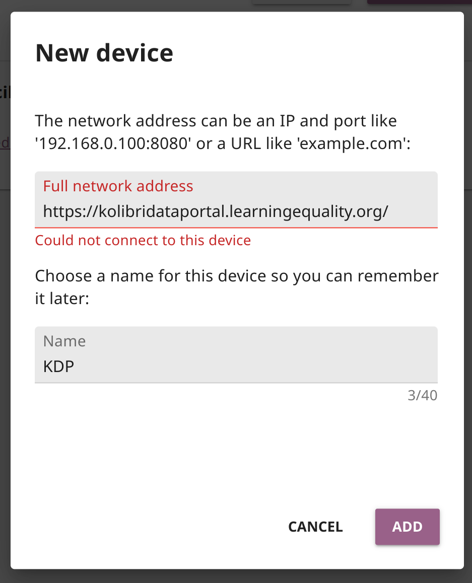 Manually adding inaccessible network device hangs · Issue 10529