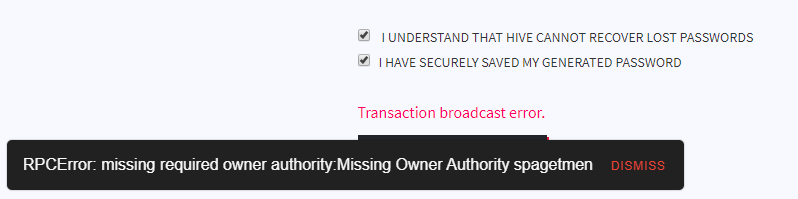Missing required owner authority bug on aged (Steemit/D.Tube) migrated ...