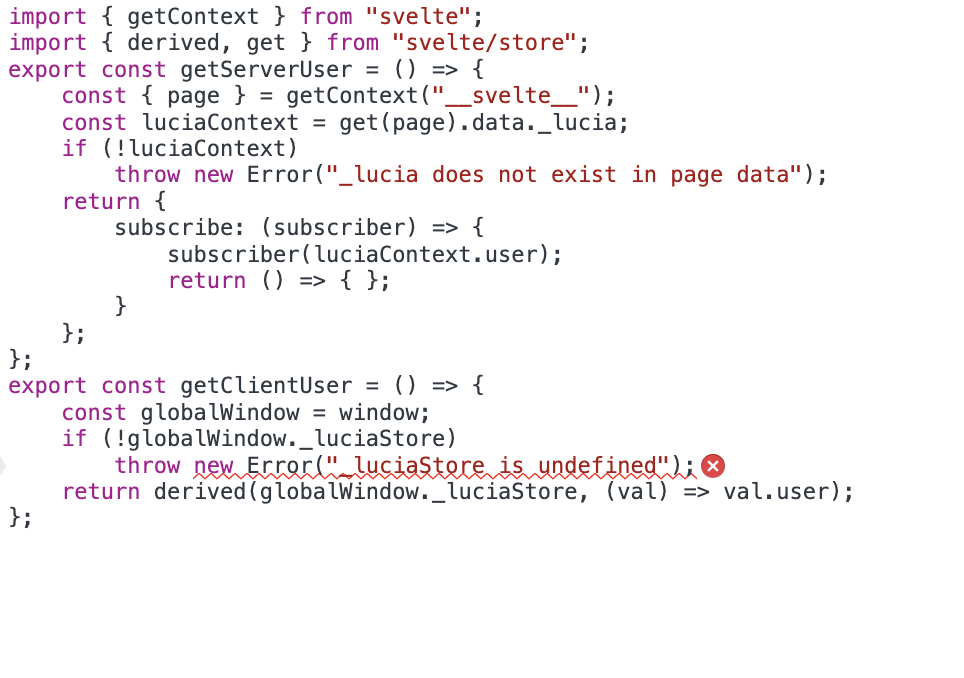 nested getUser caused exception · Issue 238 · pilcrowOnPaper/luciaauth · GitHub