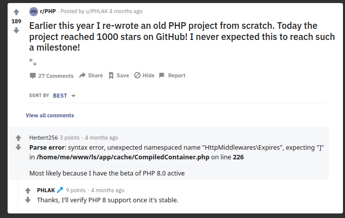 PHP 8 - namespaces · Issue #539 · DirectoryLister/DirectoryLister · GitHub
