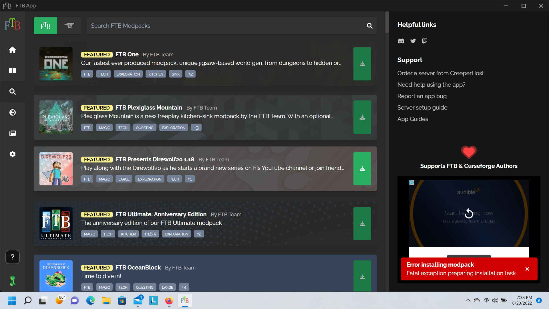 Can not install Mod packs · Issue #617 · FTBTeam/FTB-App · GitHub