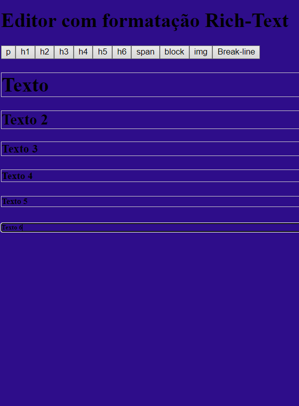 GitHub - Marco-coutinho/Editor-rich-text: Editor Rich-text em Html e ...