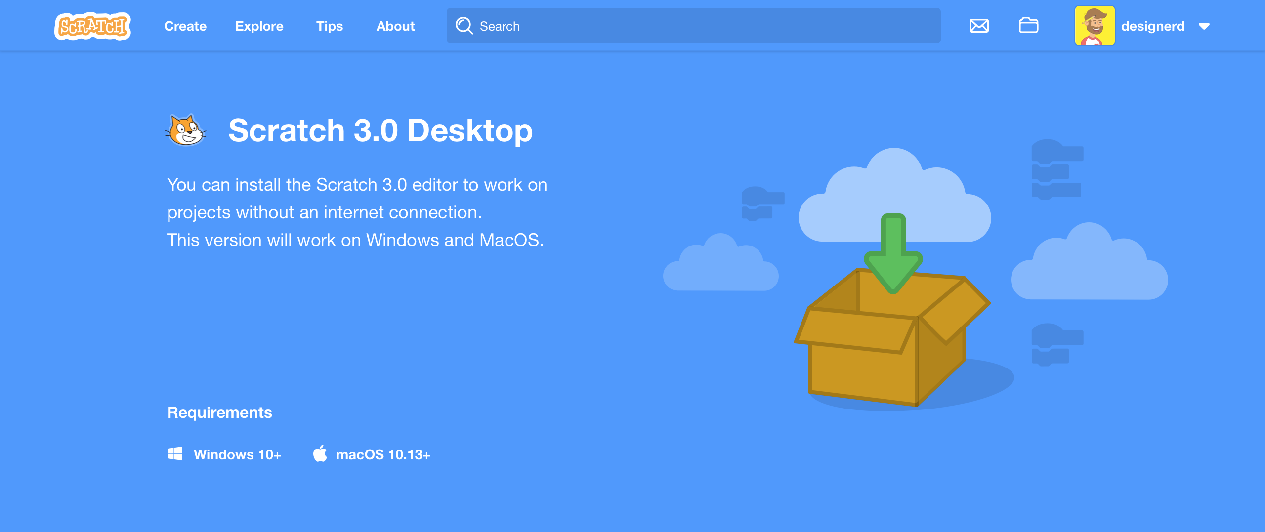 UX: Downloads Page · Issue #2299 · scratchfoundation/scratch-www · GitHub