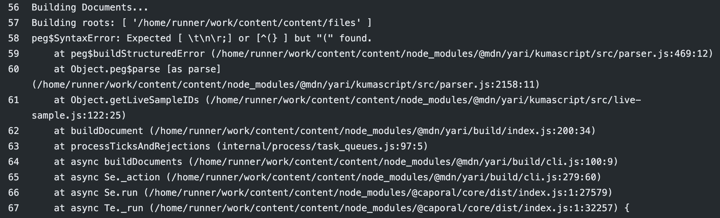 Details of PR Build Process Don't Show Where Failure Ocurred · Issue ...