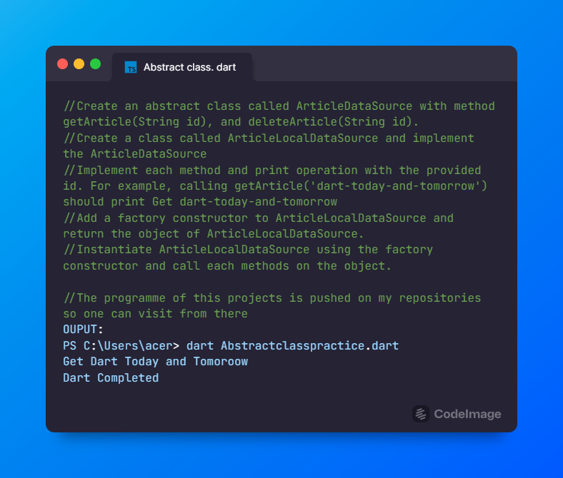 Github pra android principles of oop in dart it is basically program