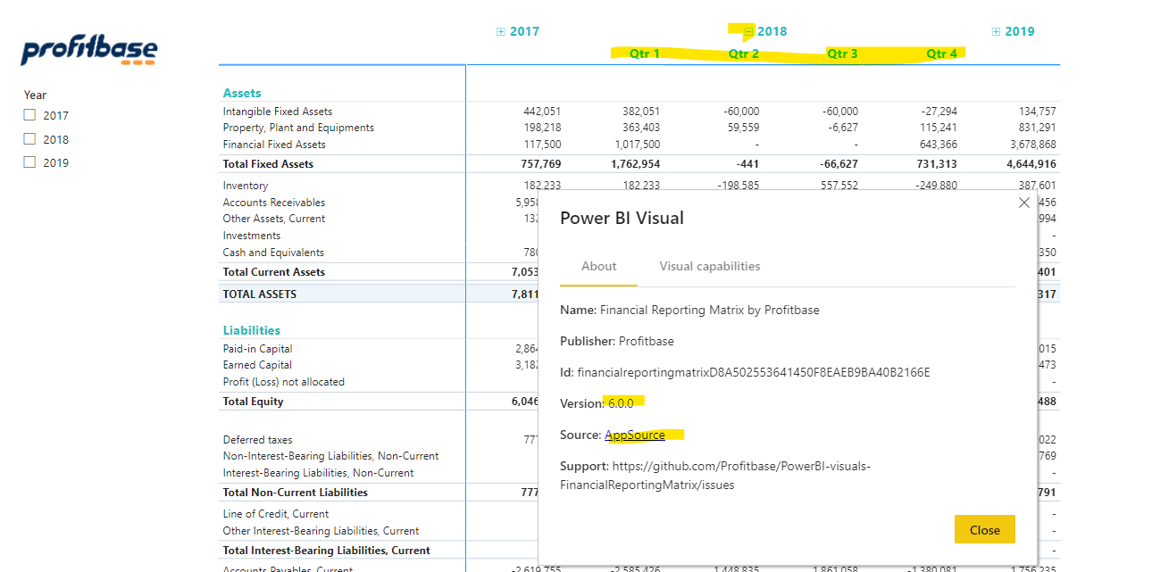 Conditional Formatting = Column Value · Profitbase PowerBI-visuals ...