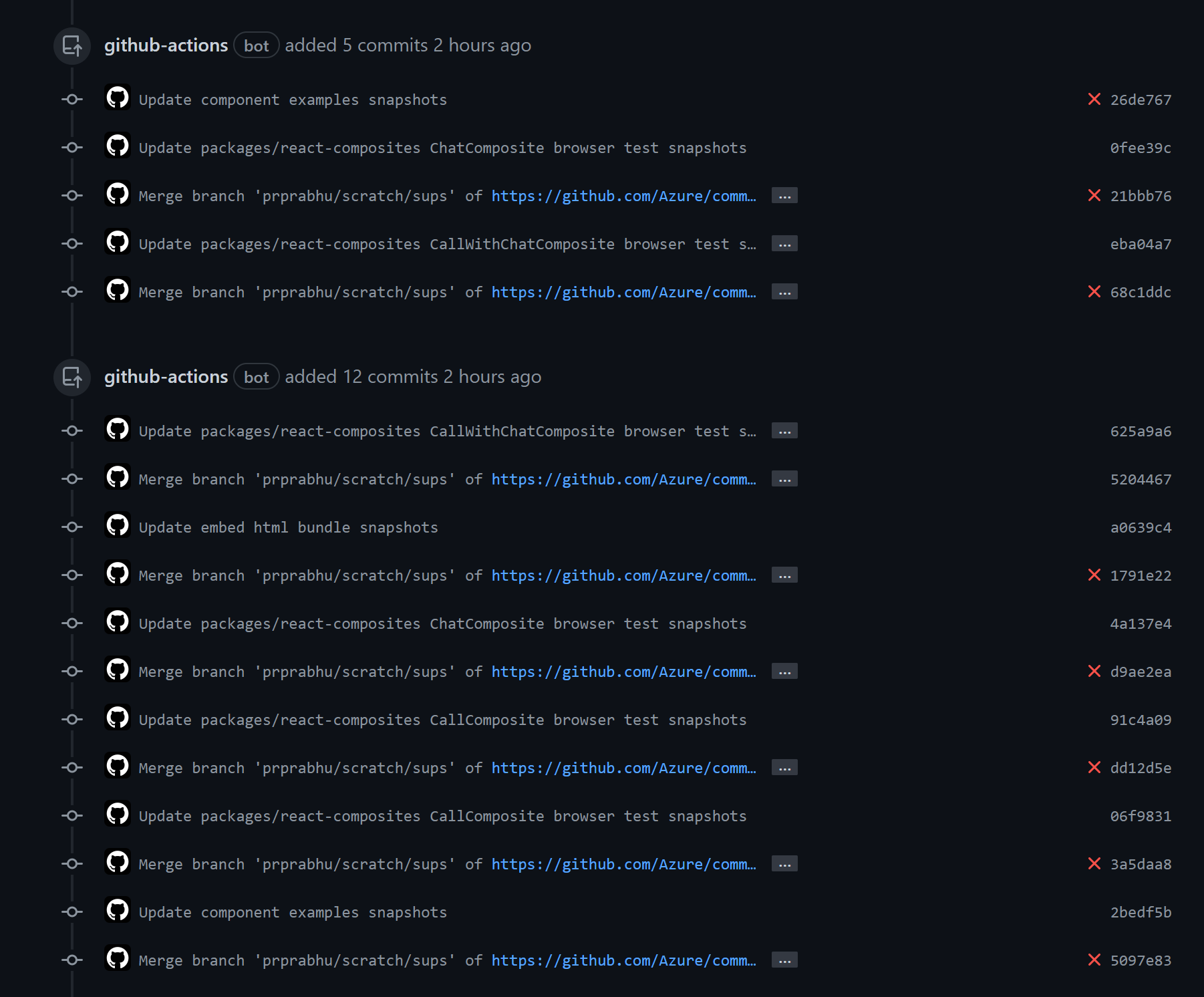 Better concurrent snapshot updates via GitHub action by prprabhums