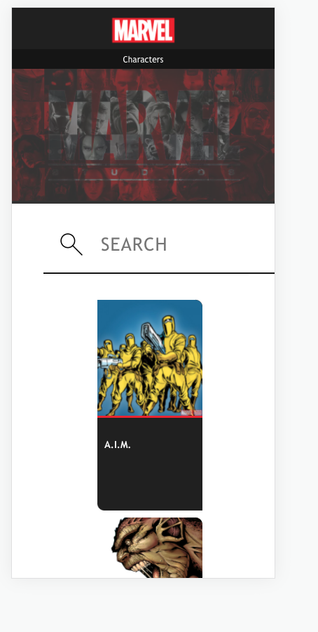 mobile home page screenshot
