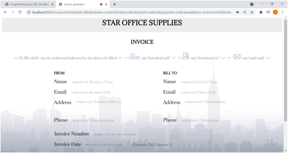 GitHub - psumeena/Voice-Controlled-Invoice-Generator: Voice controlled ...