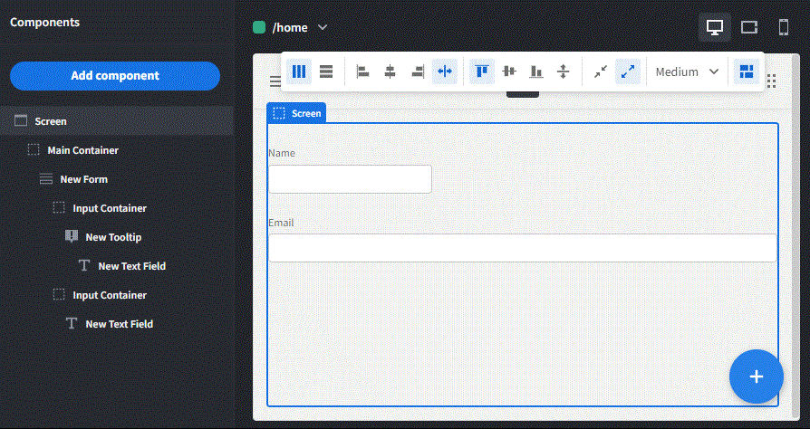 Alignment stretched horizontally doesn't work on tooltip component ...
