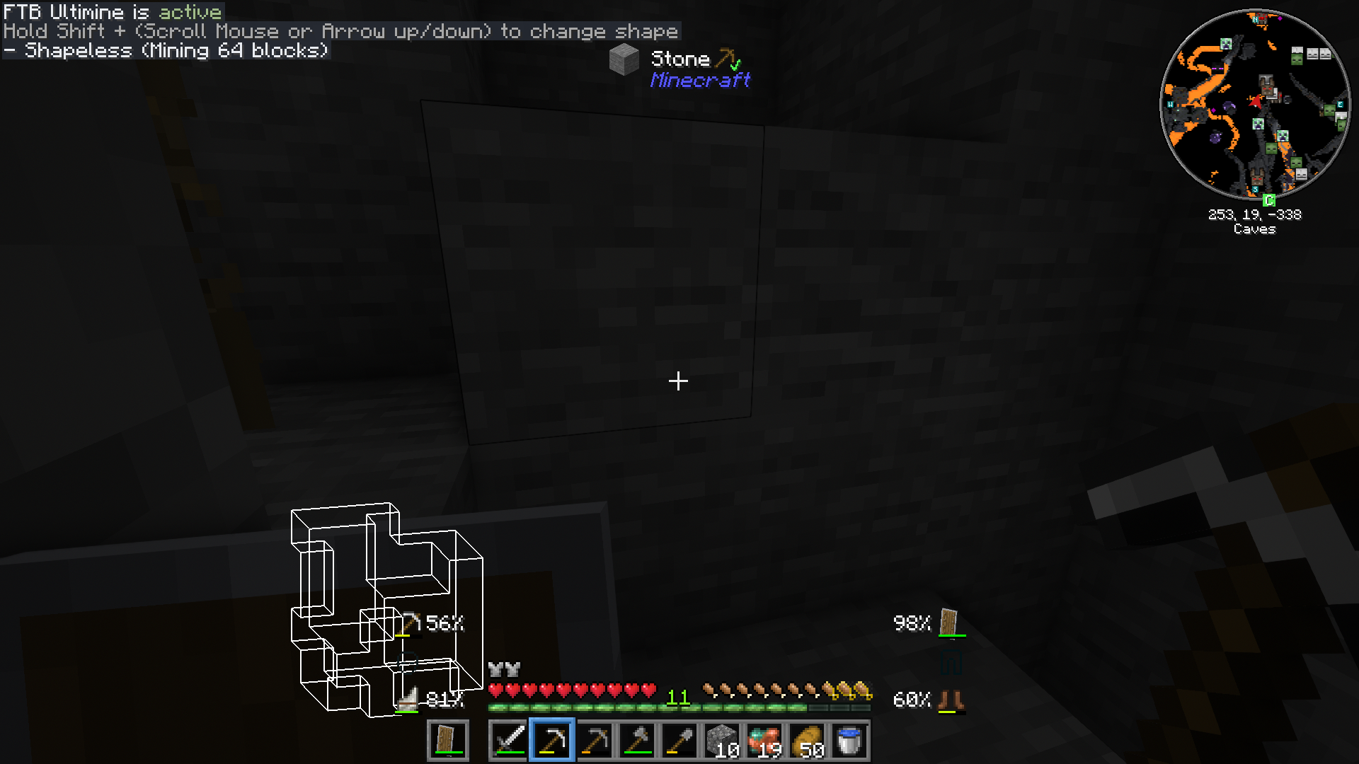 [Bug]: FTB Ultimine outline renders incorrectly with shaders · Issue ...