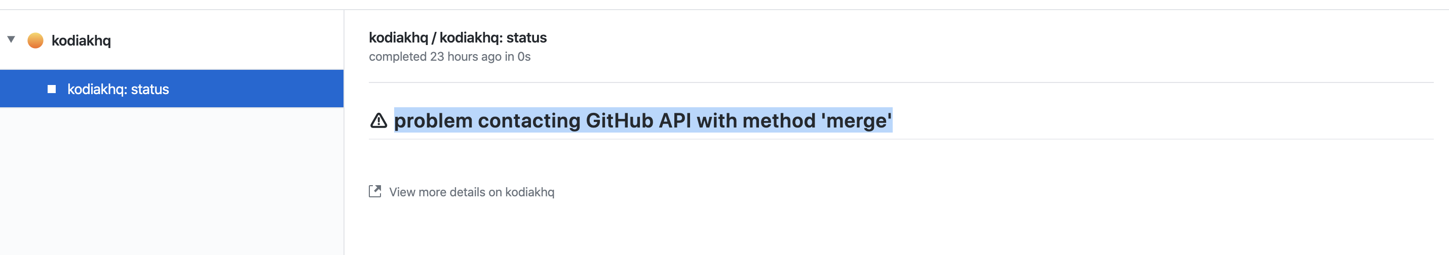 problem contacting GitHub API with method 'merge' · Issue #295 · chdsbd ...