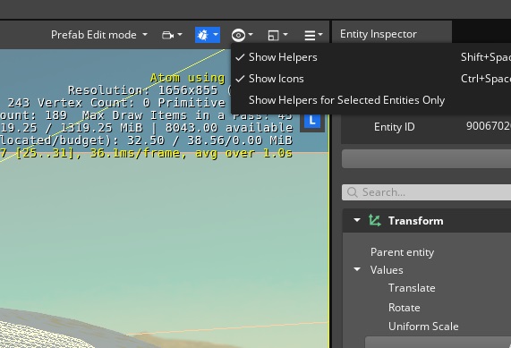 Action Manager: Show Helpers/Icons icon above Viewport is not properly ...