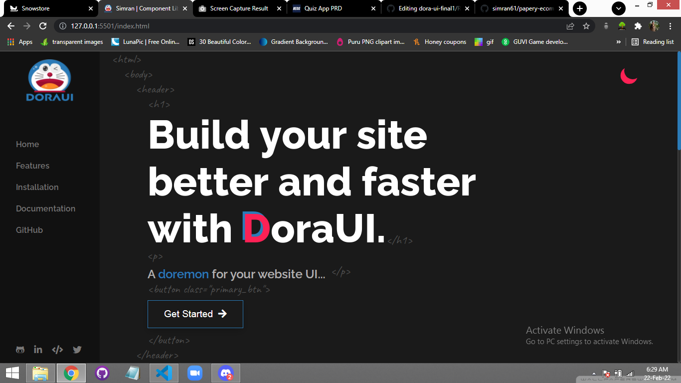 GitHub - simran61/doraUI-component-library: Dora-UI is a component ...