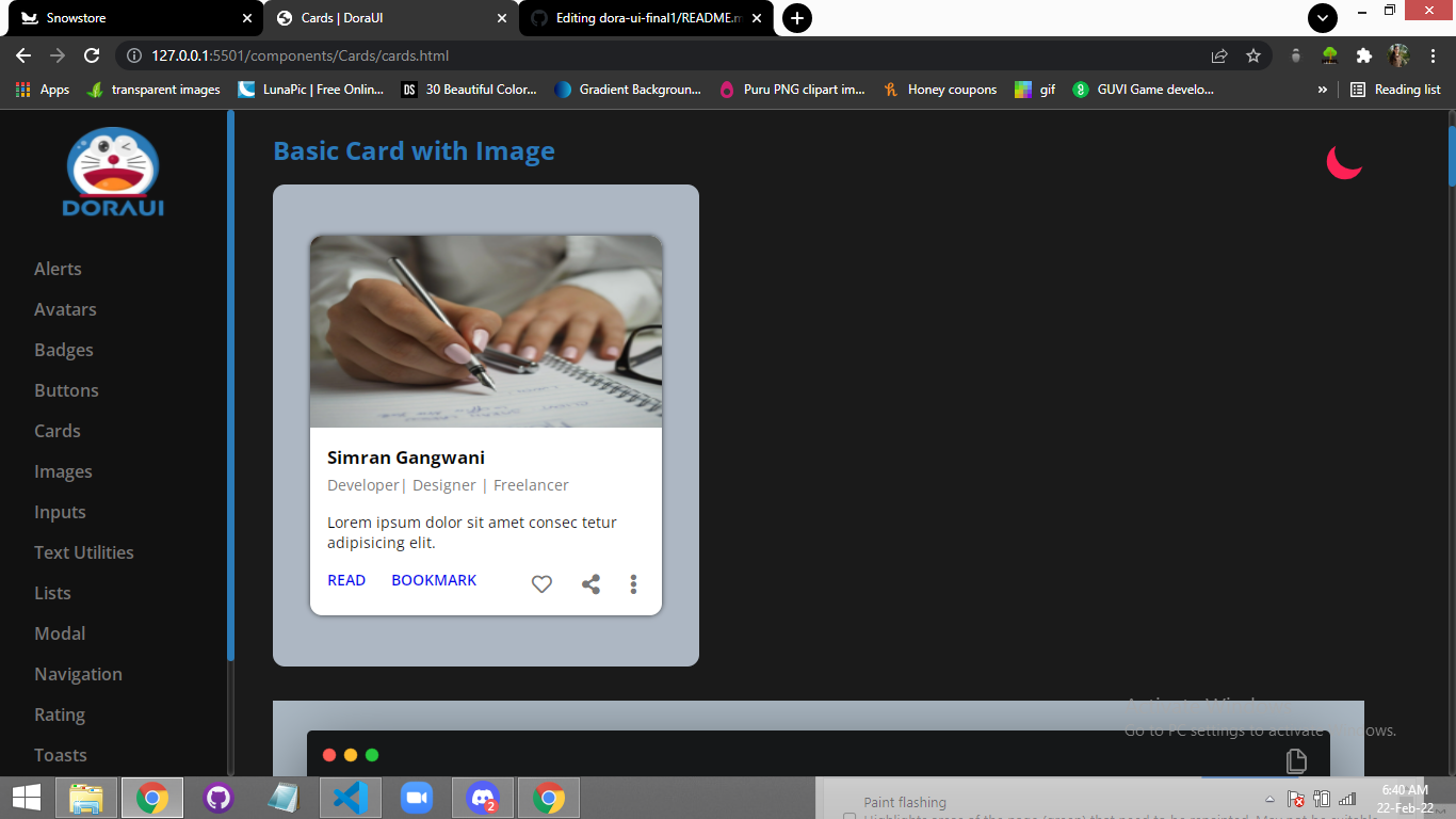 GitHub - simran61/doraUI-component-library: Dora-UI is a component ...