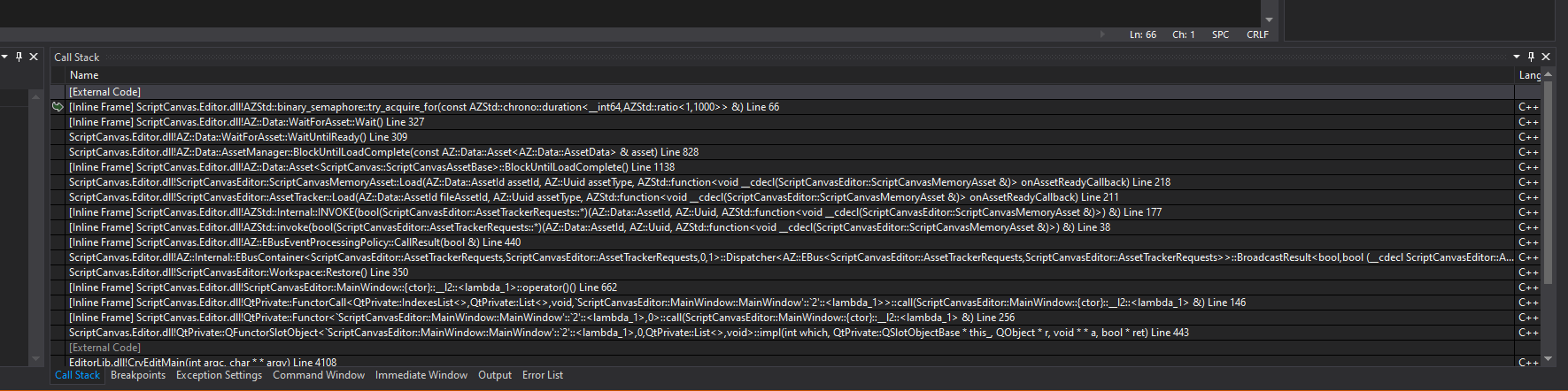 Editor crashes when opening script canvas · Issue #3090 · o3de/o3de ...