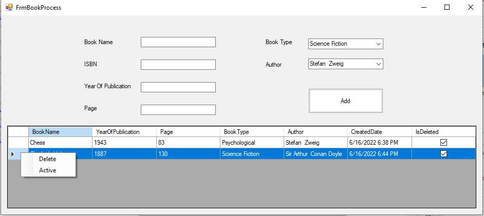 GitHub - cosarokan/BookStore: The a book store project with entity ...