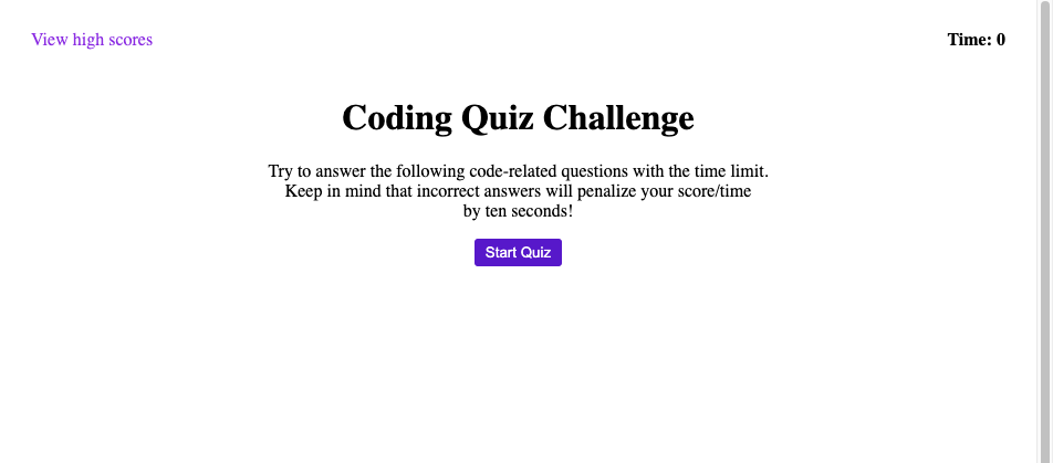 GitHub - luismrosales/code-quiz