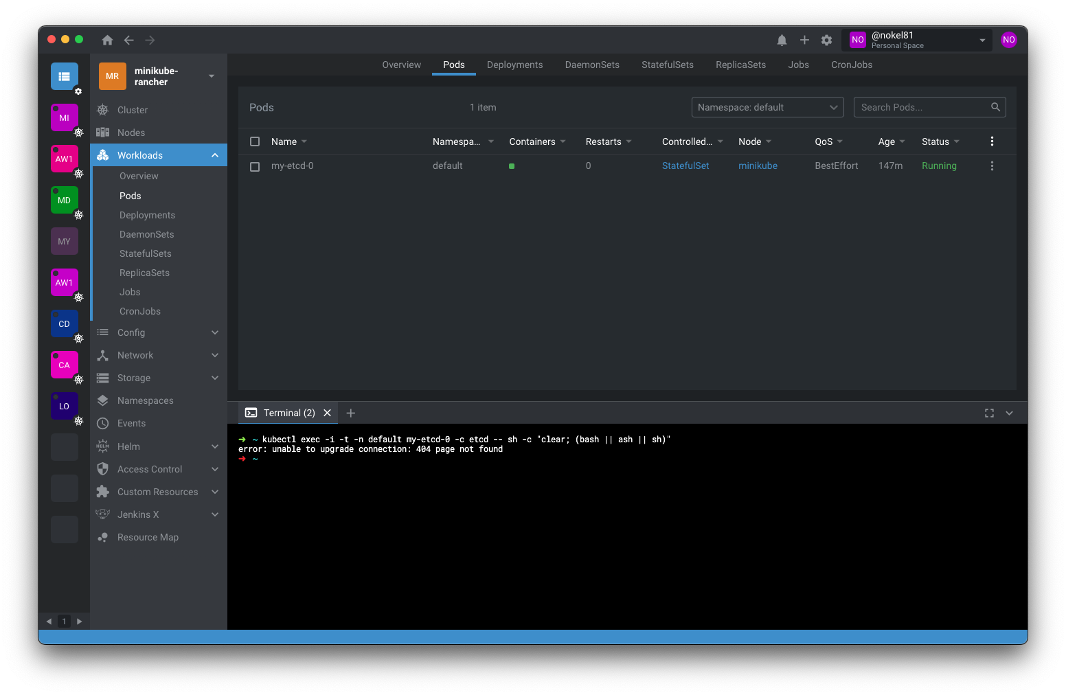 Unable to exec shell in pod since latest update · Issue 5658 · lensapp