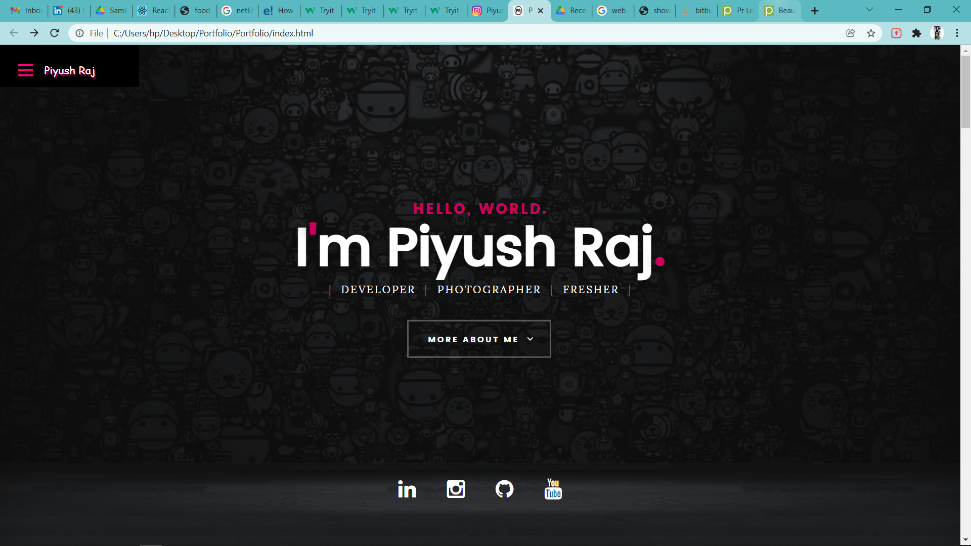 GitHub - PiyushSinha307/Portfolio