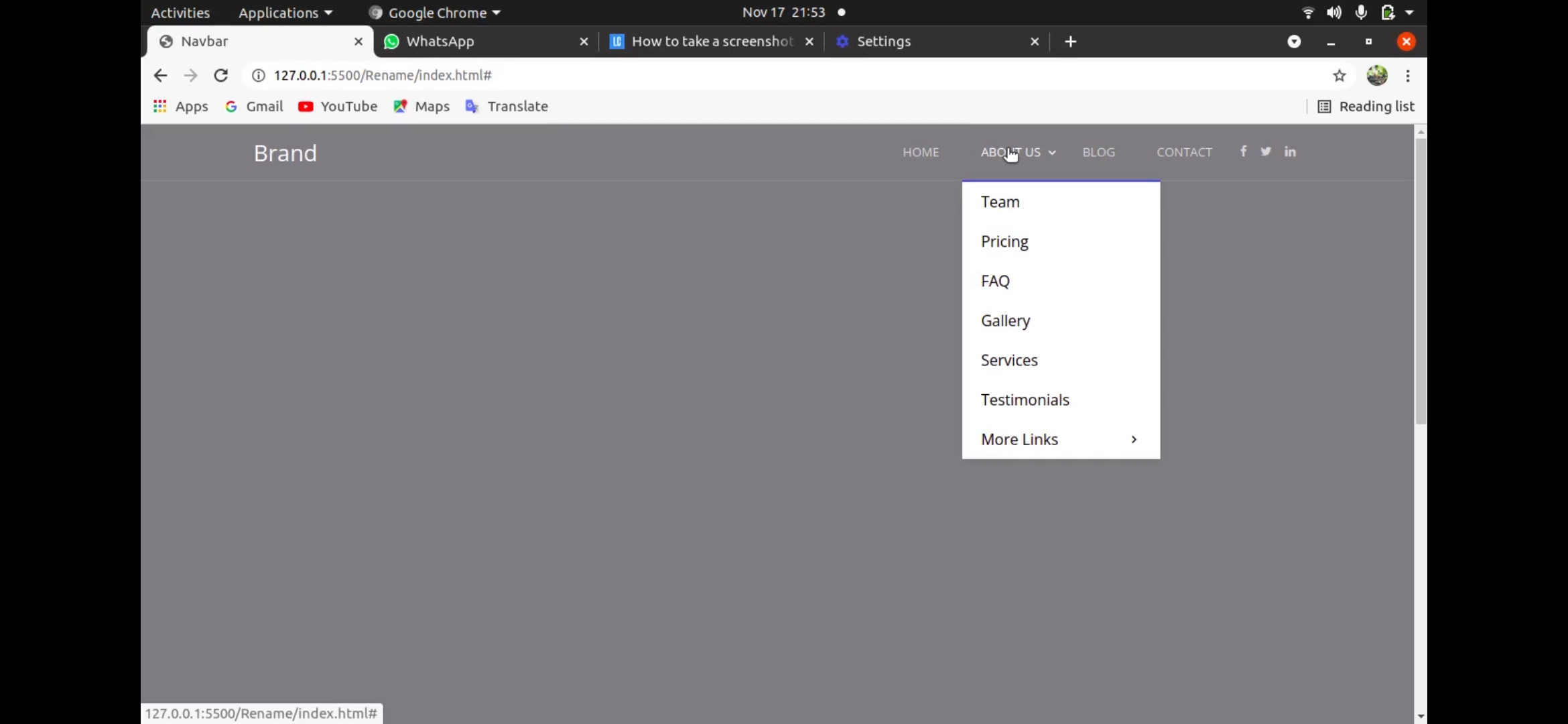 GitHub - sjyogi73/Navbar-Html-Css-Bootstrap