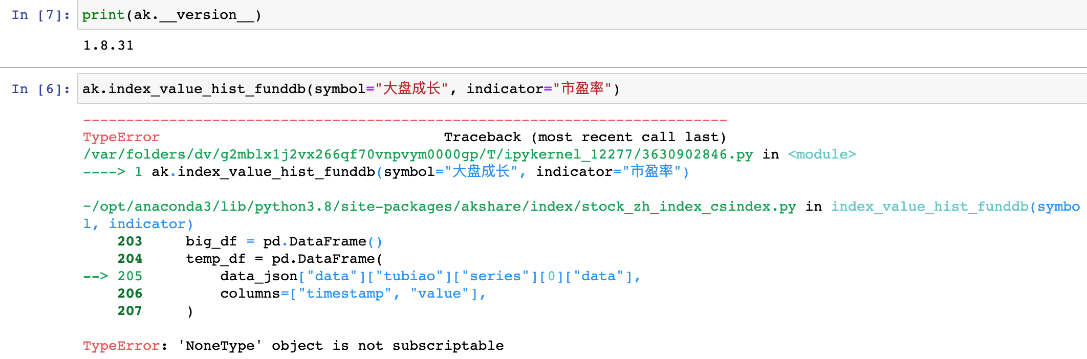 Ak. Share Python AKShare 接口问题报告:ak.index_value_hist_funddb · Issue #3293 · akfamily ...