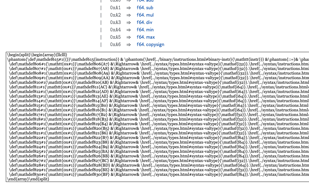 'Instructions' page for binary format is broken · Issue #1166 ...