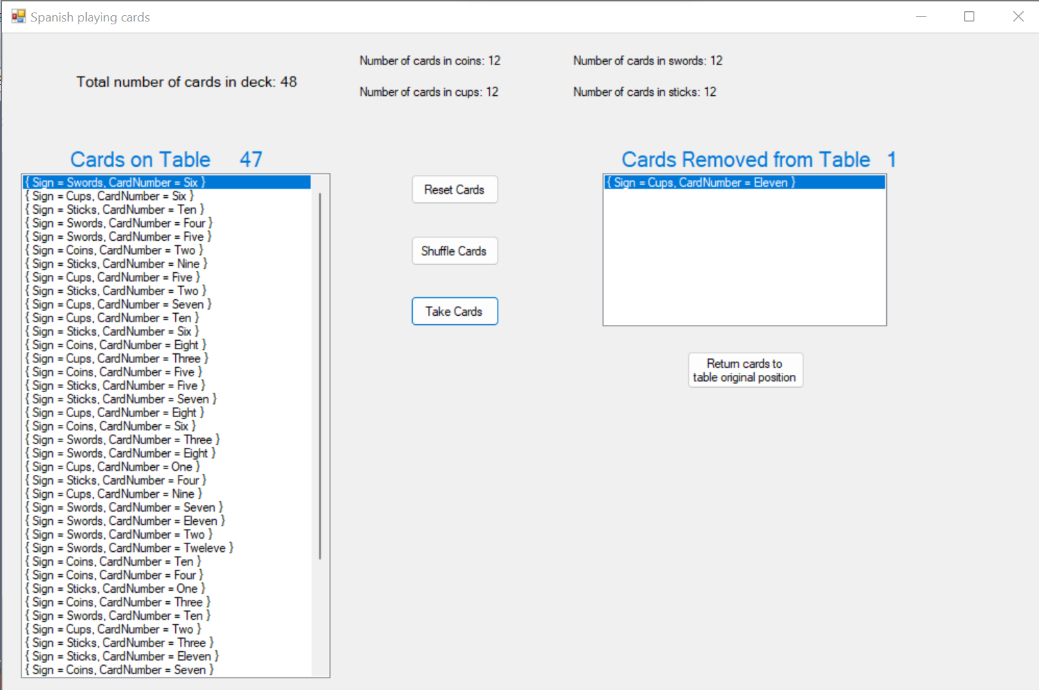 GitHub KesavPrakash/KesavSpanishcard A simple c exercise to build