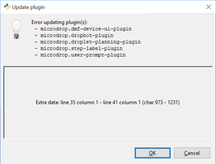 bug(update): error updating plugins · Issue #249 · sci-bots/microdrop ...