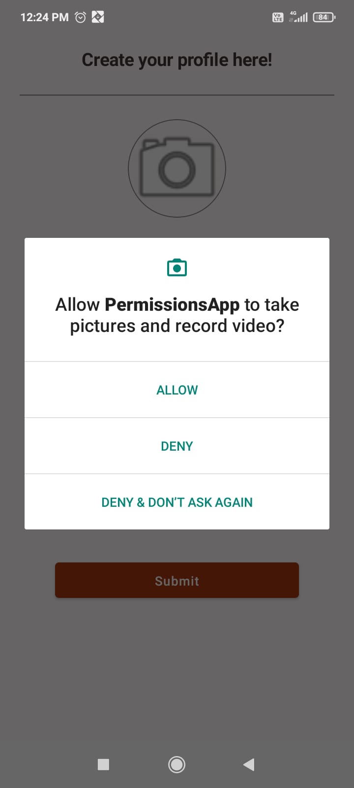 Github prithviraj2002 camera permission demonstrates permission