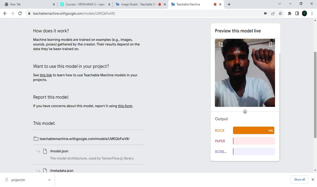 GitHub - SRIDHARAN1819/Teachable-Machine-Image-Model