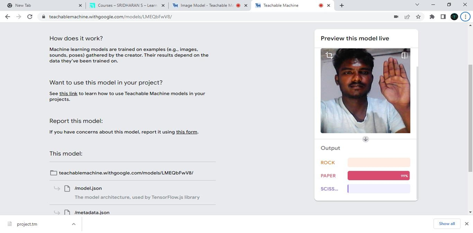 GitHub - SRIDHARAN1819/Teachable-Machine-Image-Model