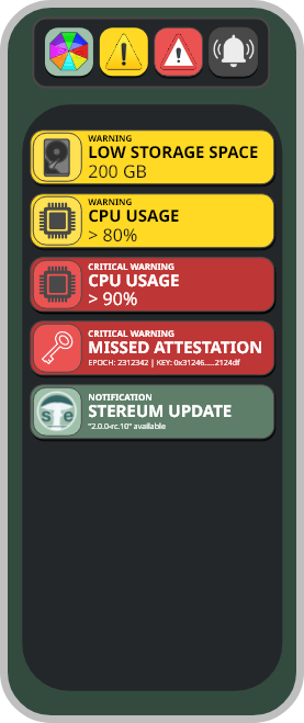 alert notification bar