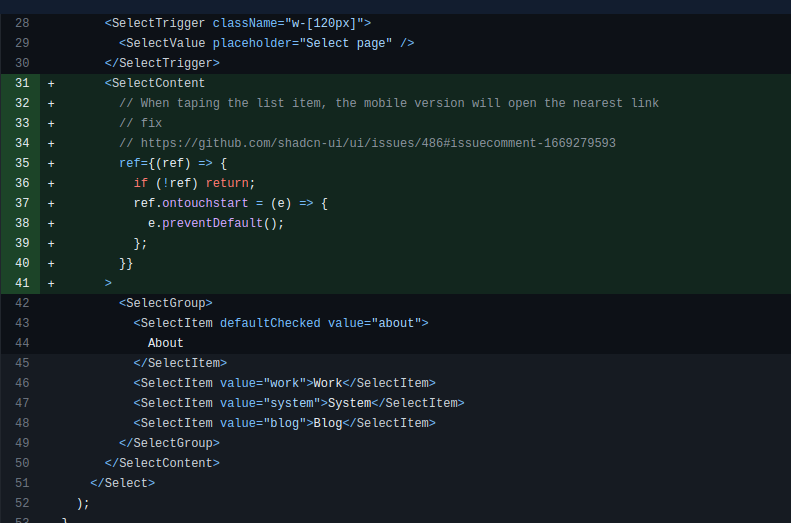 select component bubble problem in mobile device · Issue #486 · shadcn ...