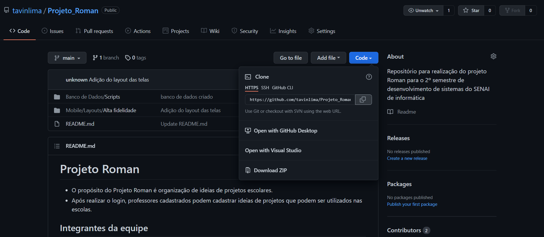 GitHub - tavinlima/Projeto_Roman: Repositório para realização do ...