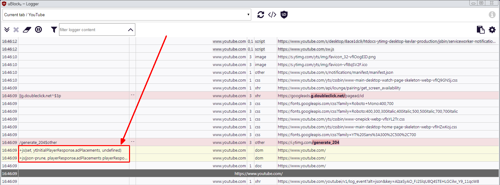 breaks with 2 filters from uBlock filters in Chrome