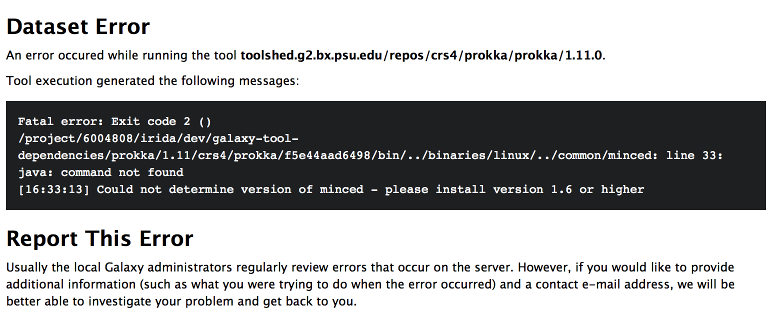 Could not determine version of minced - please install version 1.6 or ...