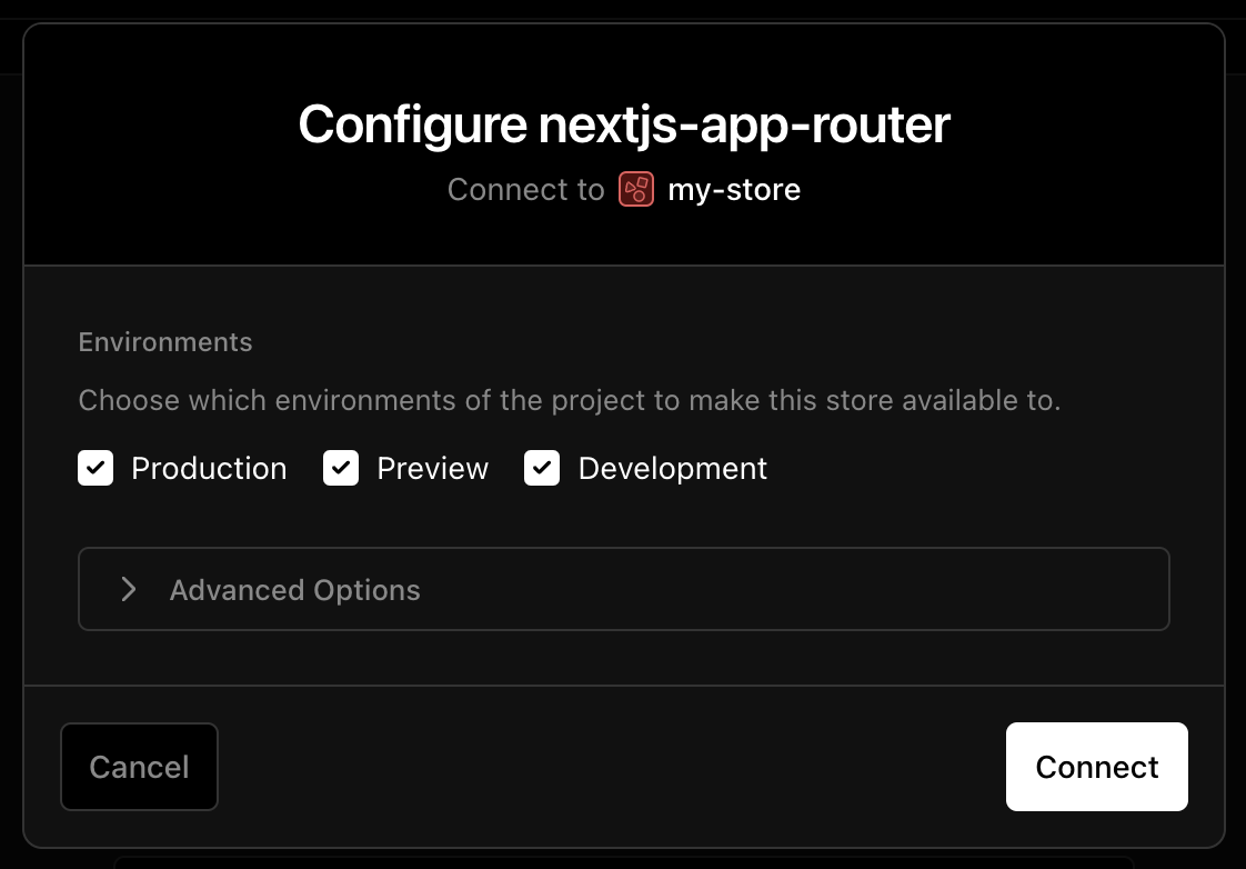 vercel/kv in Next.js not reading environment variables · vercel