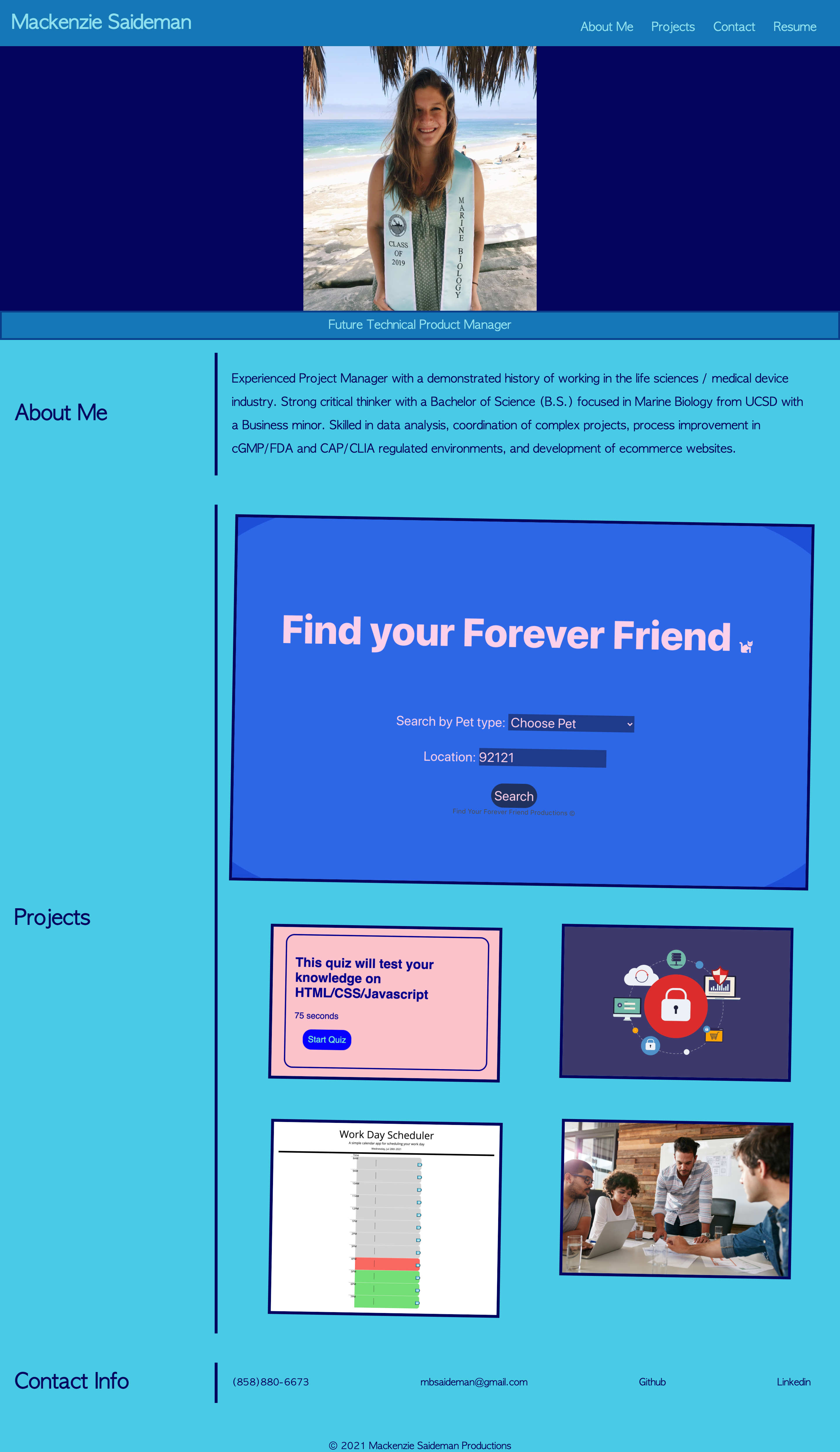 GitHub - MSaideman/project-portfolio: This website includes my project ...