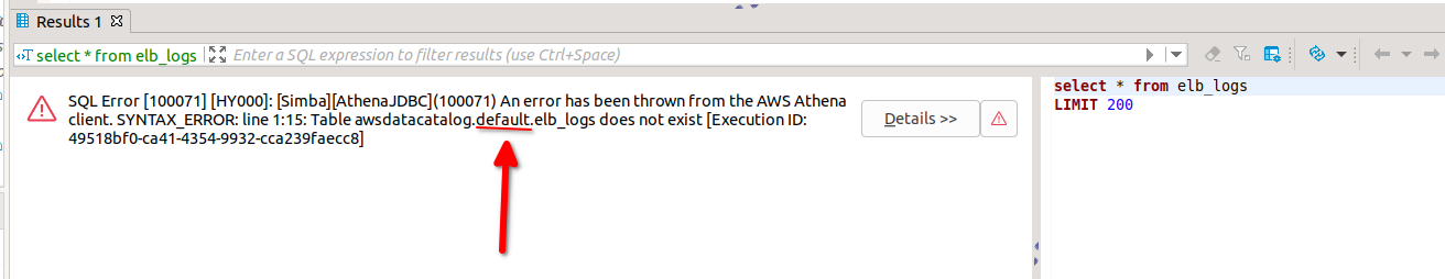 Athena: SQL Editor disregards selected active schema when executing ...