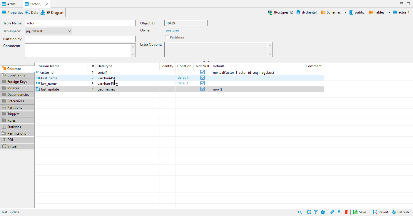 Additional excessive auto-complete window in table properties · Issue ...