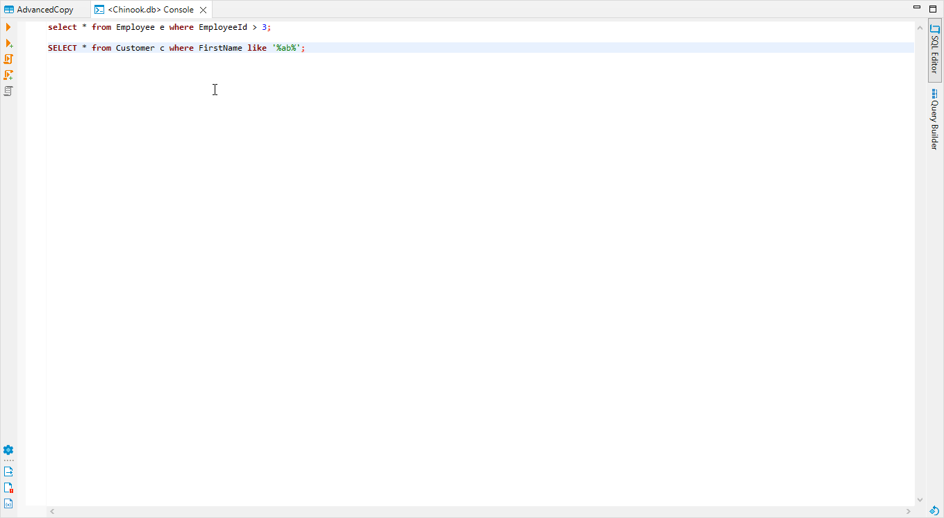 Context menu in SQL Editor doesn't respect cursor position on which it ...