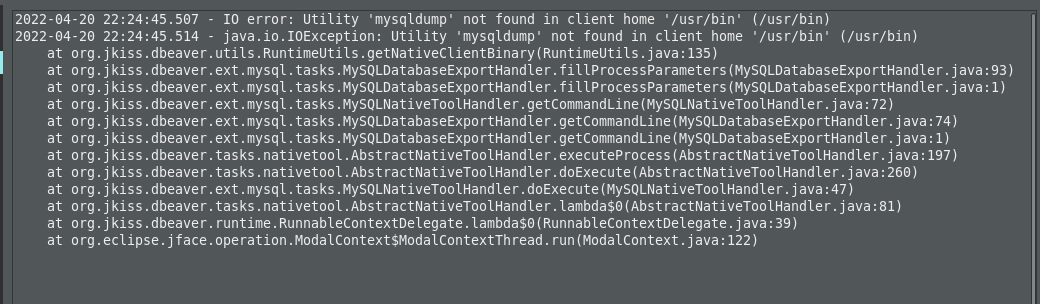 Error with mysql while Dumping or Restoring DB on Pop_OS 20.10 with ...