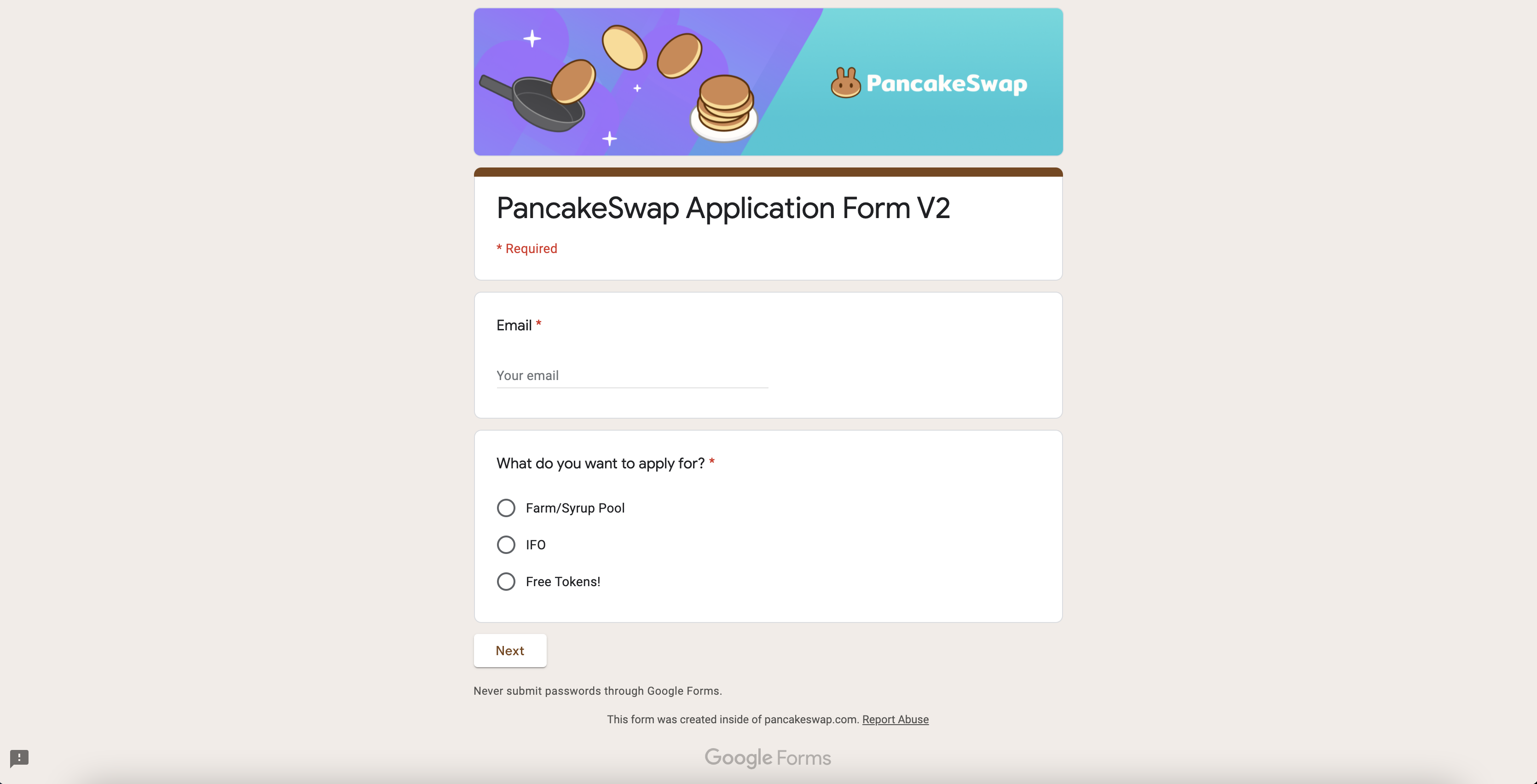Cannot add new token in farms section · Issue 1883 · pancakeswap