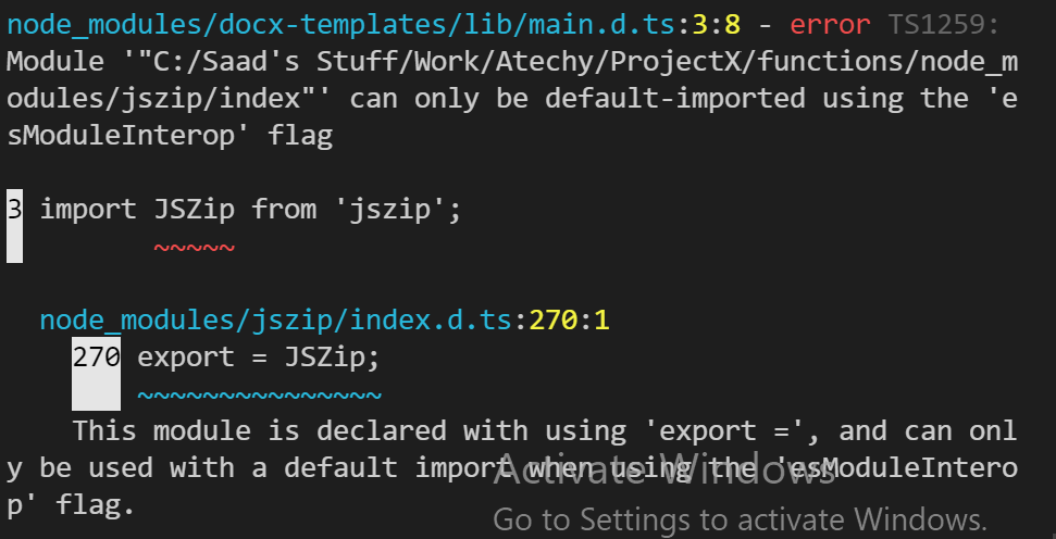 Error with JSZip import while building · Issue #235 · guigrpa/docx ...