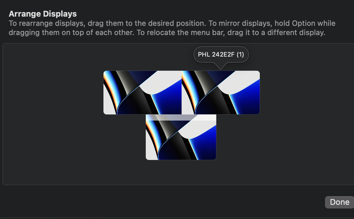 Popup Position in Mac Desktop off bound when moving across screen