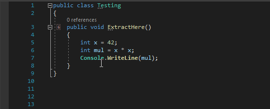 C# Extract method selects wrong part of code · Issue #58971 · dotnet ...