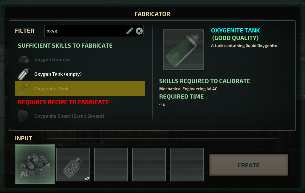 oxygenite tanks do not upgrade quality with "canned heat" mechanic