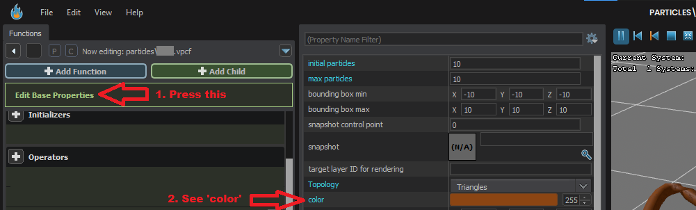 Edit Particles object's color through method · Issue #1631 · Facepunch ...